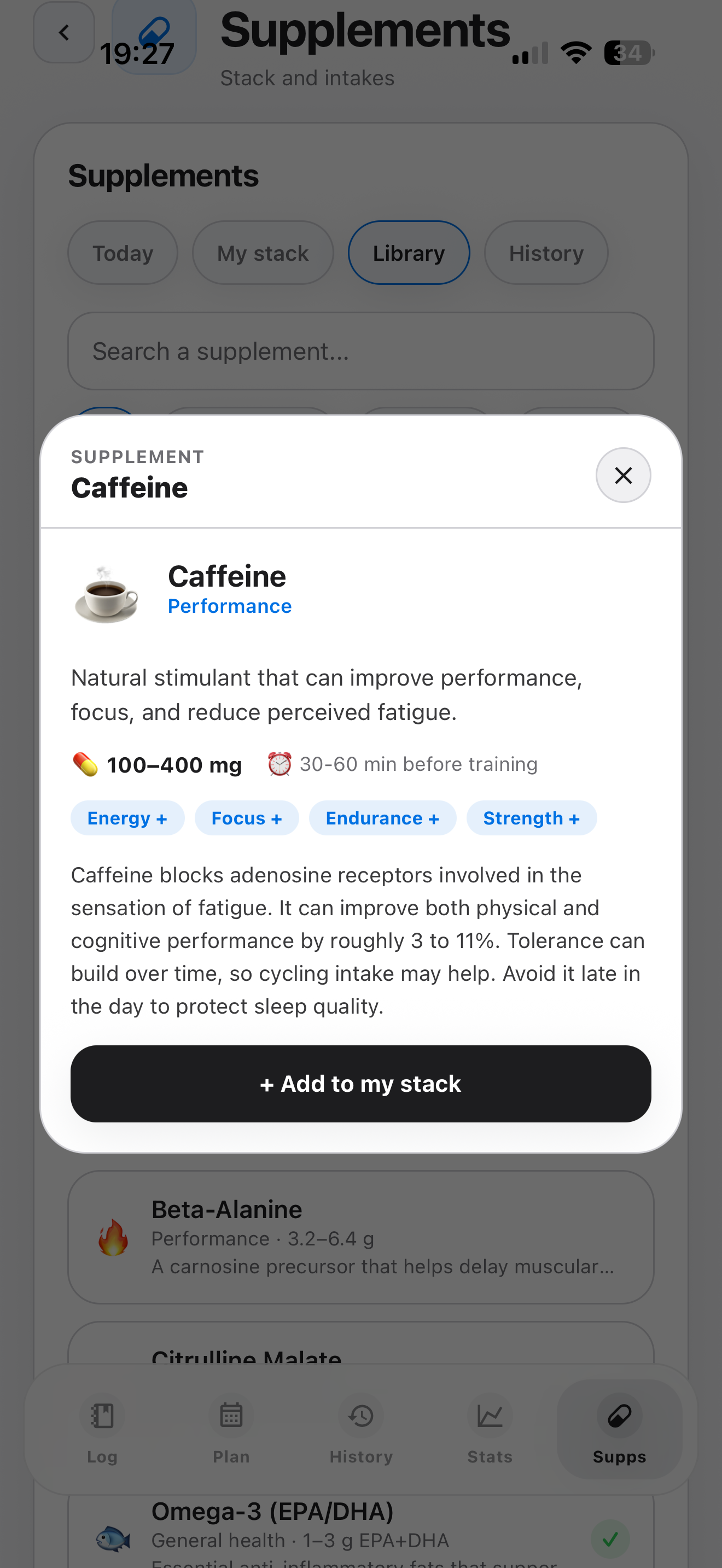 Preview of supplement tracking in Elyra.